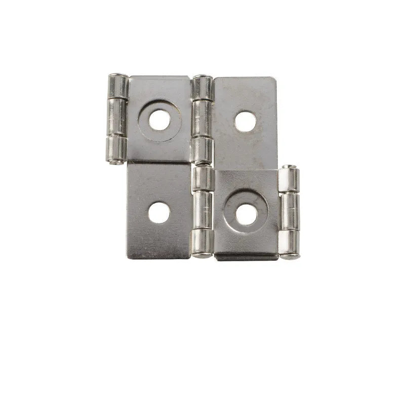 2PCS Double open Butt Hinges Metal Fold Hinge Jewelry Box Cabinet Connector Fittings Furniture Decorative Hardware Accessories Oasis Select 2pc 1