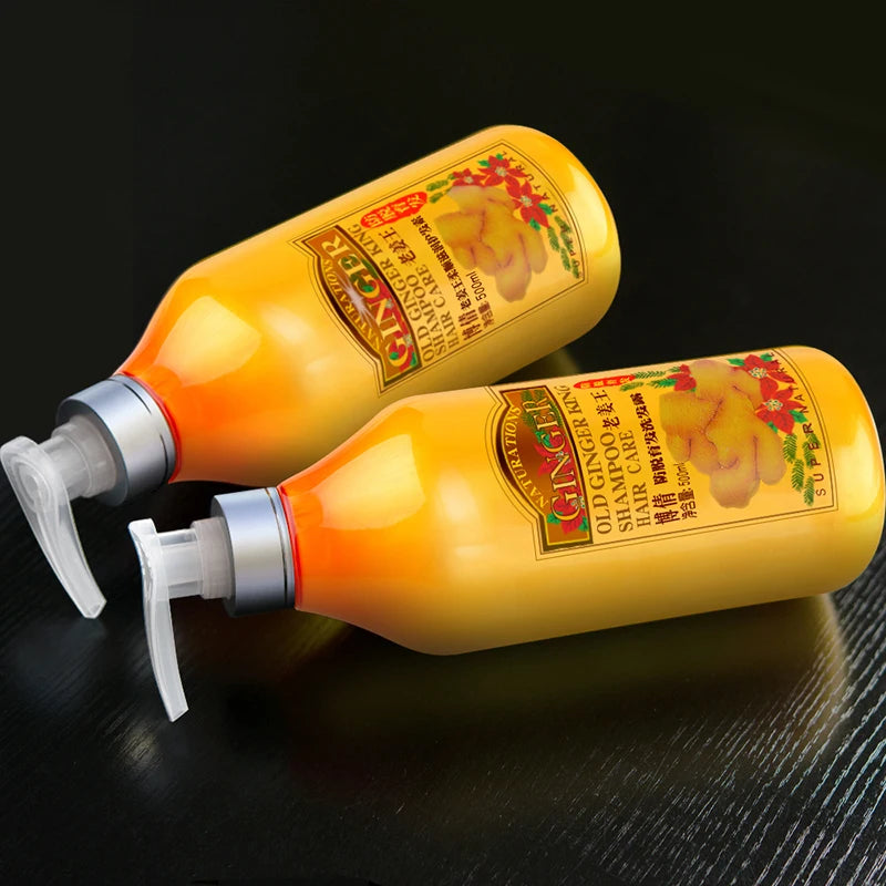 BOQIAN Ginger Shampoo & Conditioner Set 500ml – Anti Hair Loss Hair Care Set Oasis Select