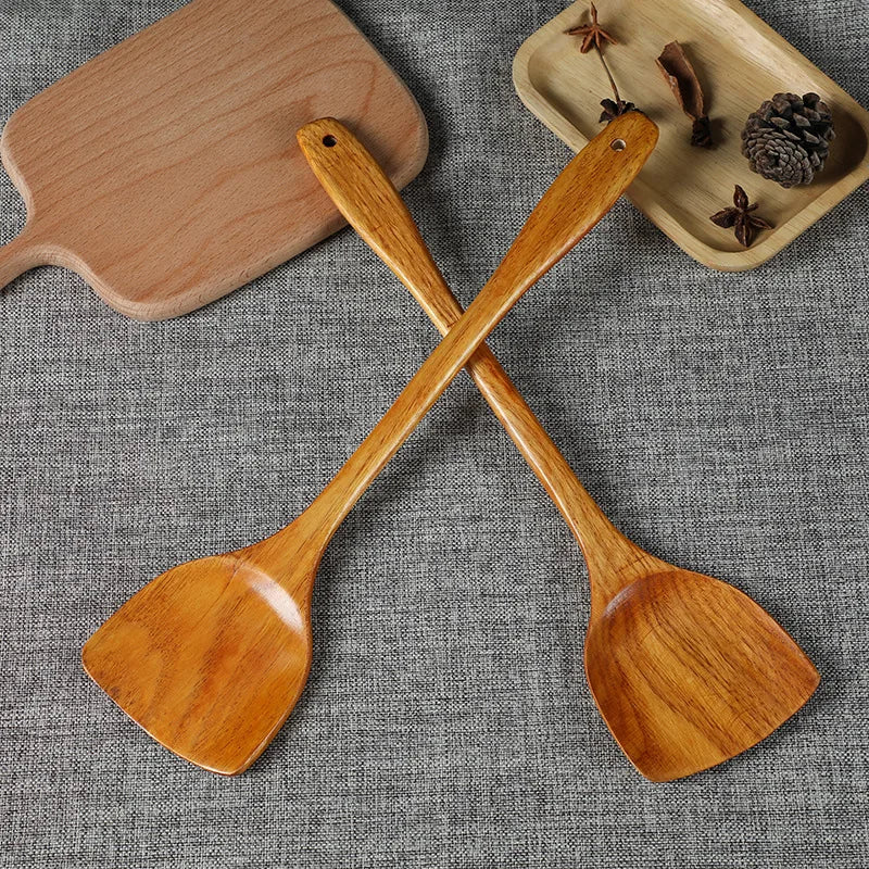 Beech Turner Wood Spatula Kitchen Accessories Non-Stick Cookware Cooking Tools Gift Wooden Shovel Oasis Select