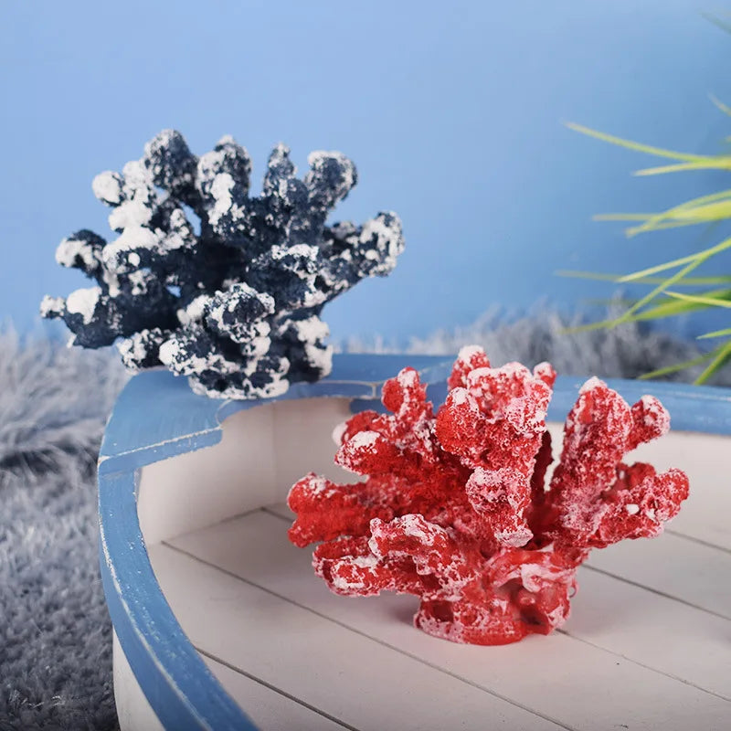 Mediterranean style resin false coral tree ornaments aquarium landscaping ocean style theme ornaments home decor Oasis Select