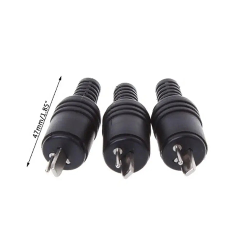 2 pcs 2 pin Black DIN Plug Speaker and HiFi Connector Screw Terminals Connector Power Audio Lamp Signal Plug Adapters Oasis Select