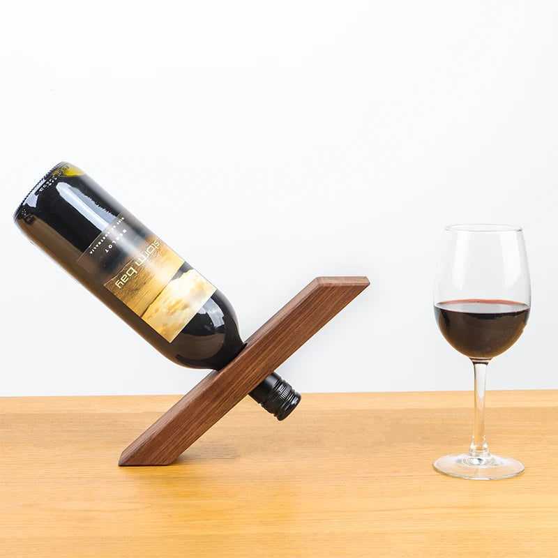 Home red wine rack decoration creative solid wood personality display stand wine rack modern simple wood storage bottle Oasis Select