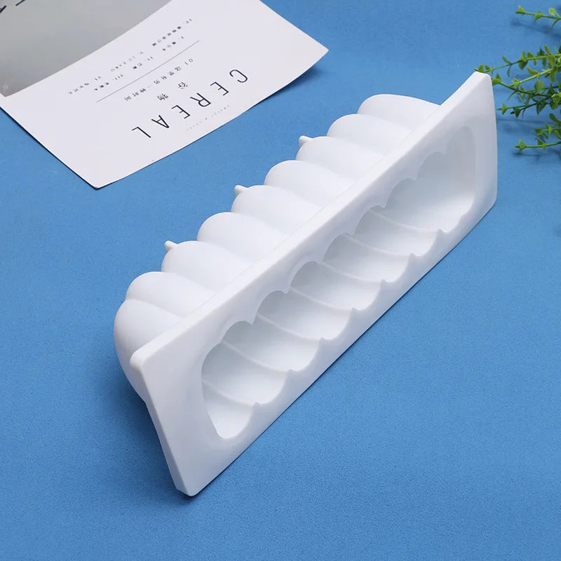 Cake Pan Tray Rectangle Shape Silicone Cake Mold Caterpillar Shape Mousse Cake Baking Silicone Forms Baking Decorating Tools Oasis Select
