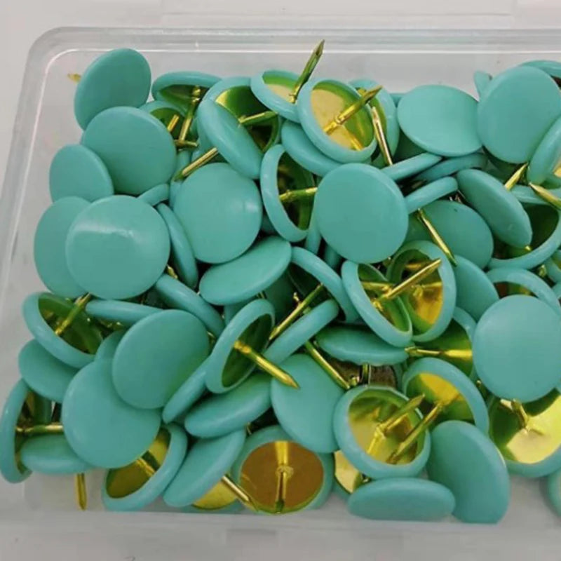 100pcs Colorful Thumbtack Pushpins – Cork Board & Map Pins