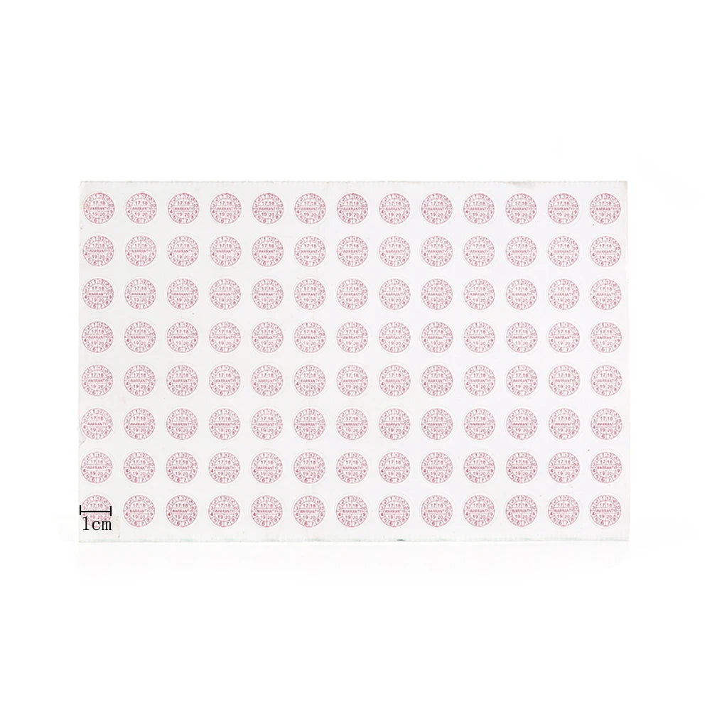 208pcs Warranty Void Stickers – Red & Blue Security Seals 10mm