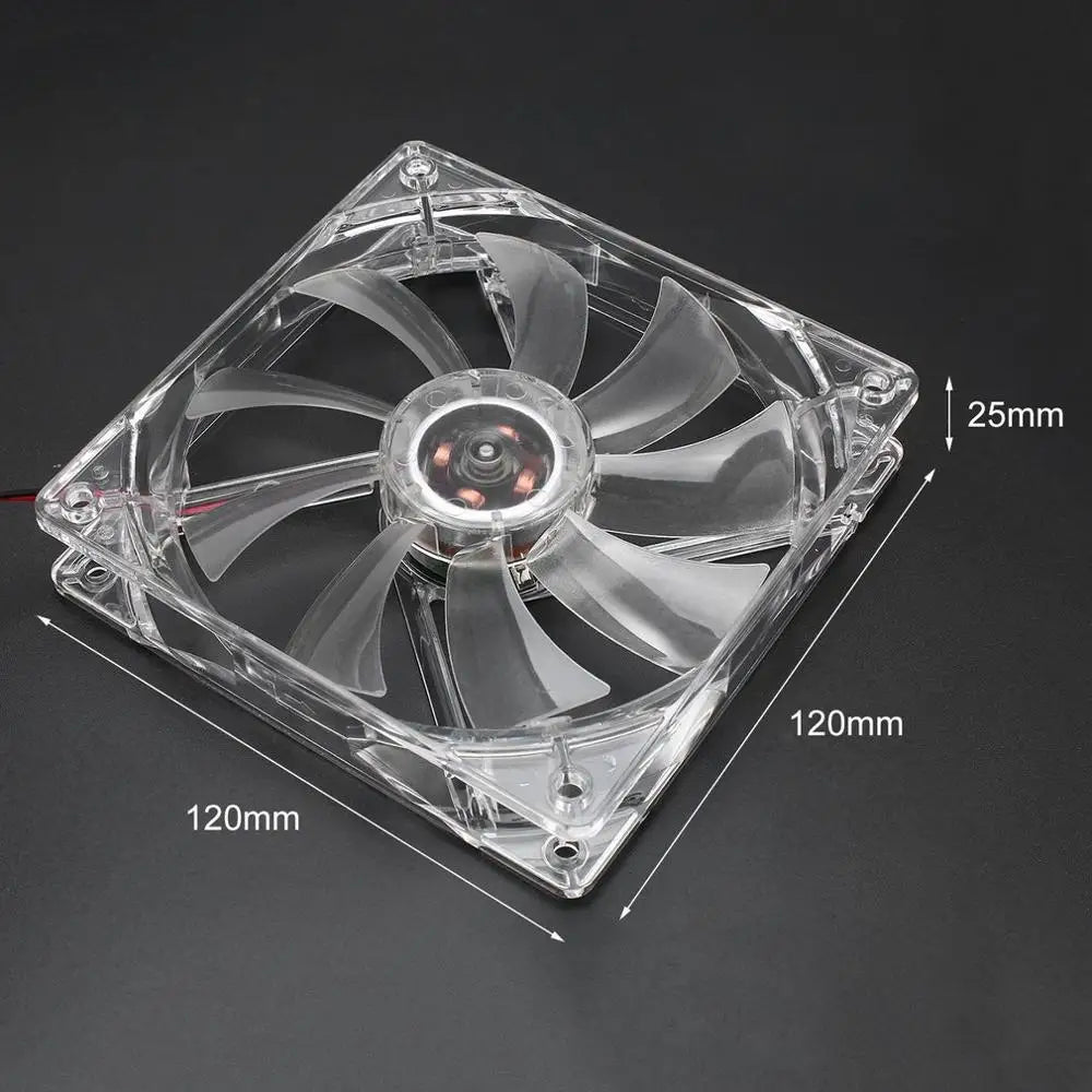120mm PC Computer fan 4 LEDs Case colorful Cooling Fan Plastic 12CM Fan for Computer Case CPU Cooler Radiator pk arsylid cooler Oasis Select