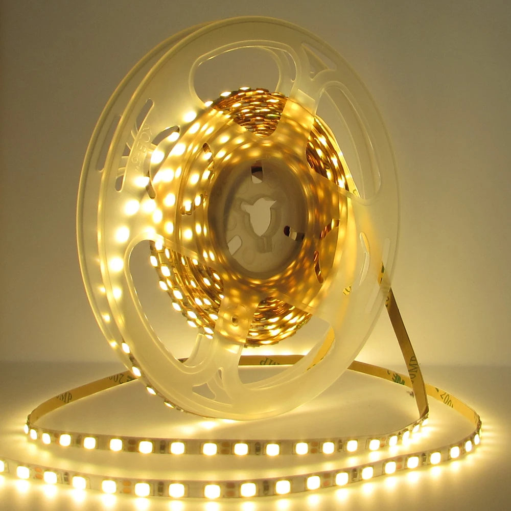 4mm Narrow Width 12V LED Strip Light 2835 120led/m 5M Not Waterproof Ledstrips Flexible 12V Tape Led Strip Decor Light 12 V Volt Oasis Select