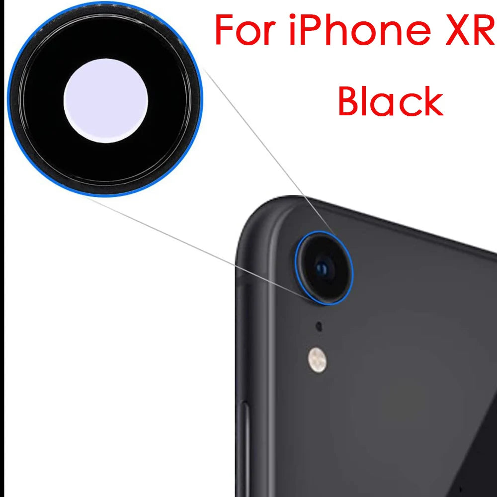 iPhone XR Rear Camera Lens Glass Cover with Frame Replacement