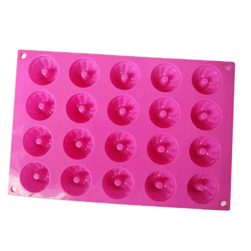 1pc 20 Cavity Silicone Chocolate Mold 3D Mini Chiffon Pudding Fondant Cake Mold DIY Baking Pastry Tools Oasis Select