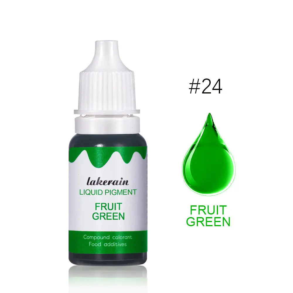 10ml Lip Gloss Liquid Pigment Flavor Essence Oil Drop for Clear Lip Gloss Base Gel Lip Glaze Odorless Moisturizing Lipgloss Base Oasis Select liquid pigment 24