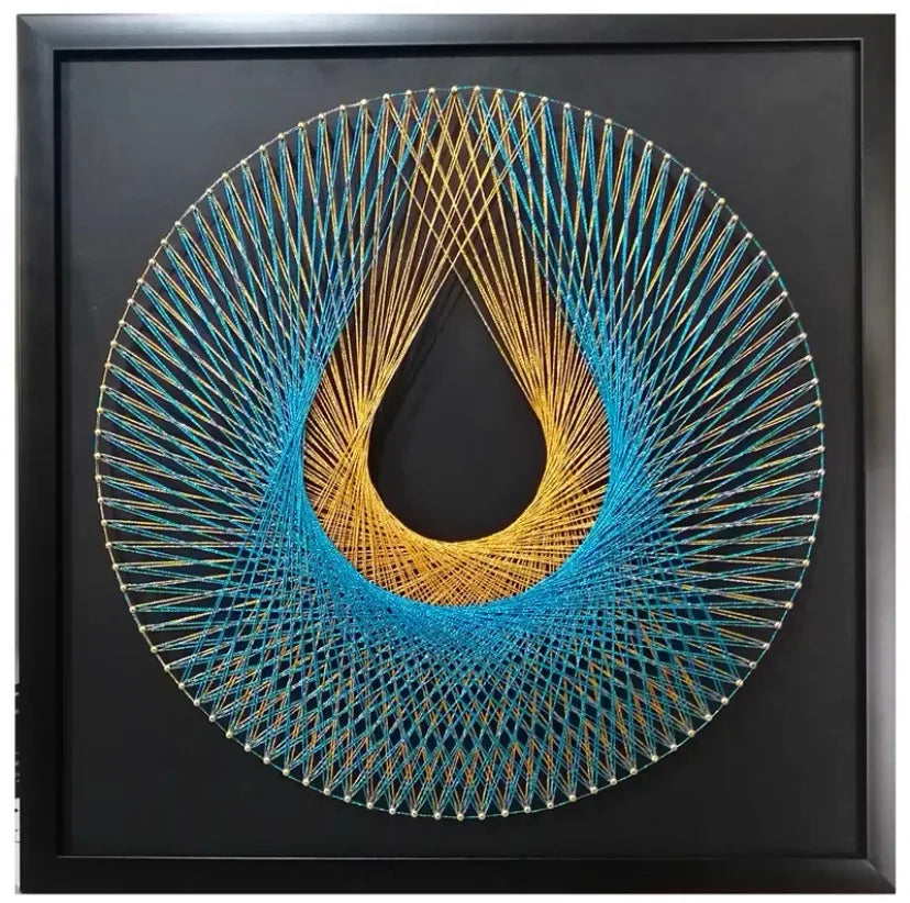 Geometry nail winding painting DIY material package wool winding painting hand decorative yarn string silk gift Oasis Select finished product 5
