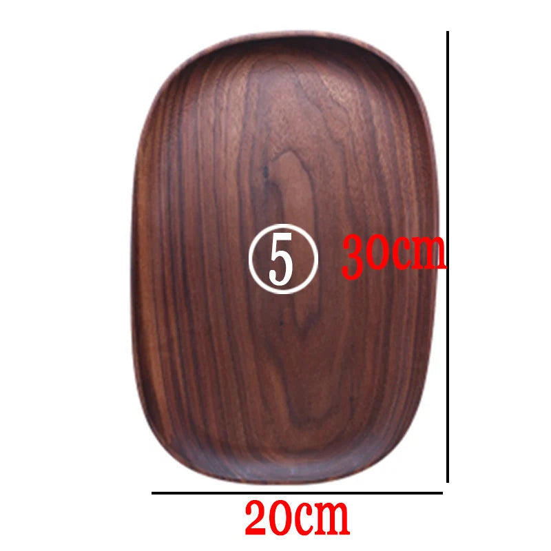 Irregular Oval Acacia Wood Serving Plate & Tea Tray Wood Serving Plate Oasis Select 5