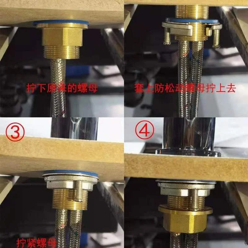 Brass C Type Tap Faucet Anti-loosing Nut Cap Fixing Fitting Kit Wash Basin Tool Fastening Circlip Washer Parts Kitchen Fixture Oasis Select