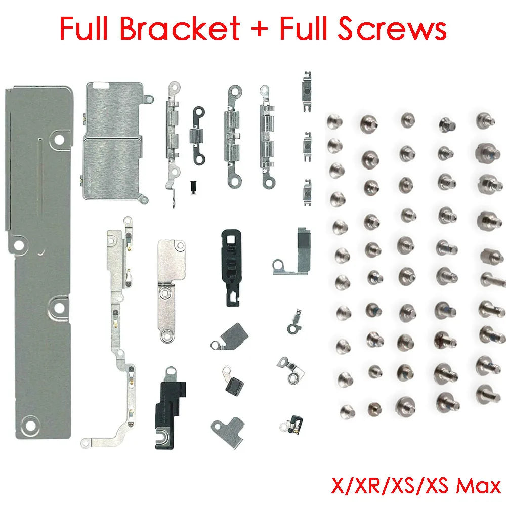 iPhone X XR XS Max Internal Metal Bracket & Full Screw Set