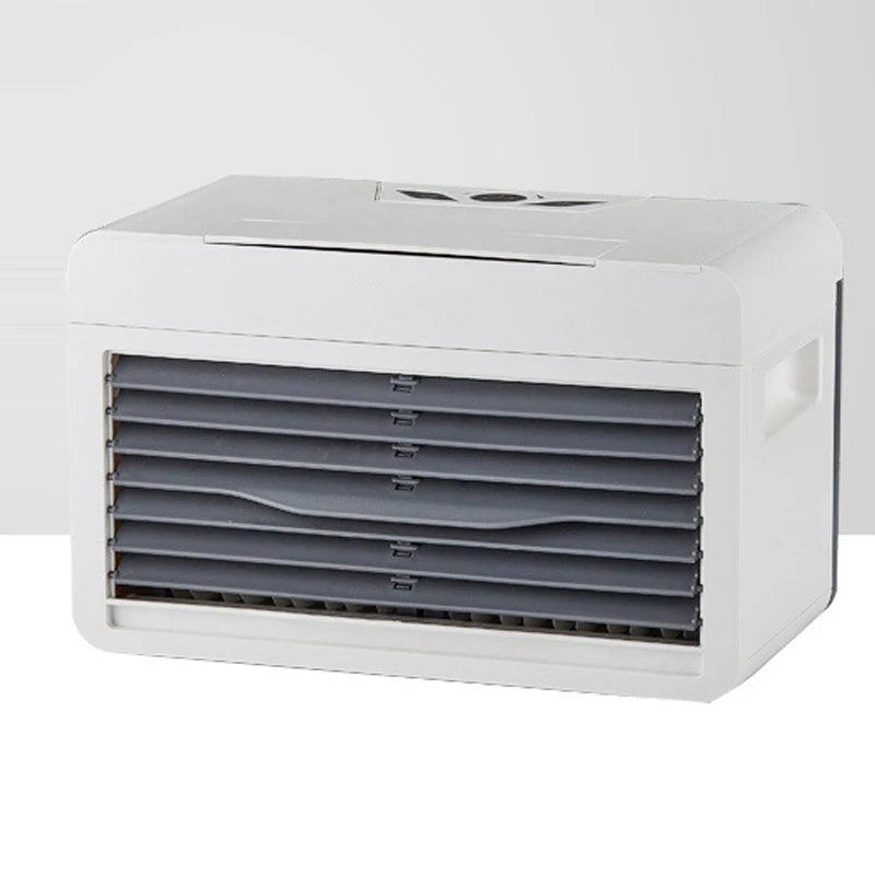 Mini USB Air Cooler Fan with Humidifier – 5V Desktop Cooling