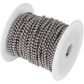 10m/Roll 1.5/2.0/3.0mm Stainless Steel Ball Beaded Chain Necklace Chains for Making Jewelry Dog Tag Keychain DIY Oasis Select stainless stell tone 1.5mm ball