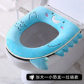 Household four seasons waterproof cute European style toilet seat zipper type universal creative toilet seat toilet seat Oasis Select Increase LittleDinos