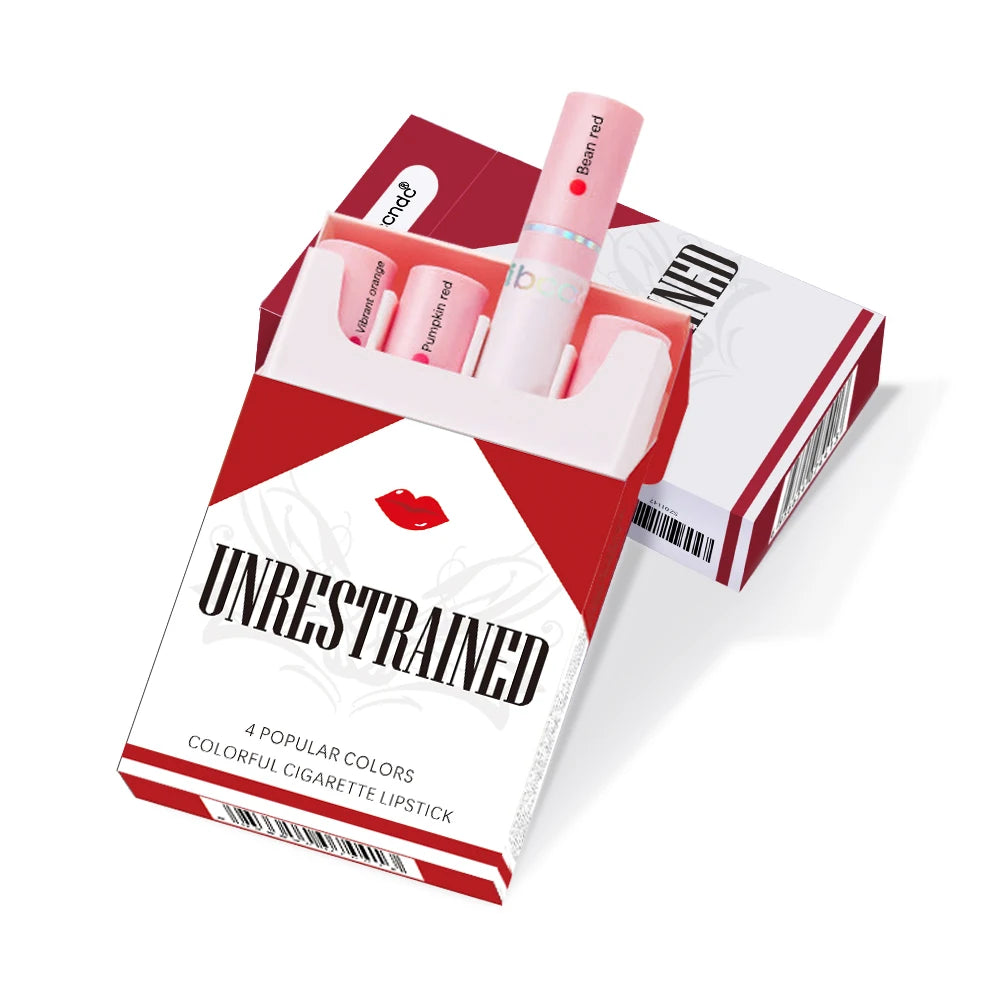 4-Lasting Stick Waterproof Lip Set - Long-Lasting Matte Lipstick with Transparent Finish - Perfect Valentine's Day Gift for Her Oasis Select