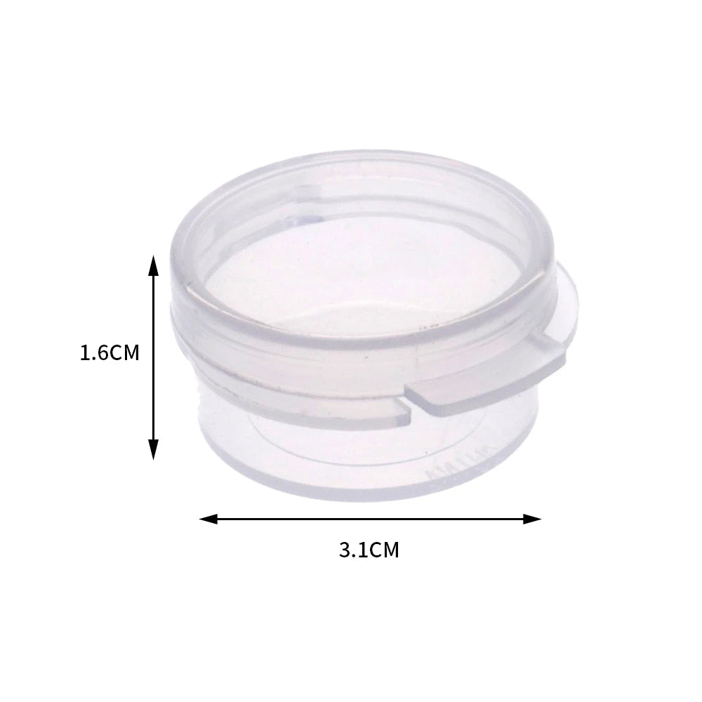 5pc 5g Make Up Jars For Small Business Mini Sample Bottle Sealing Pot Face Cream Container Plastic Transparent Case Portable Box Oasis Select