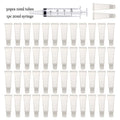 Empty Lip Gloss Tubes with Syringe Clear Soft Lip Gloss Container Refillable Lipgloss Tubes for DIY Cosmetic Makeup Oasis Select 50pcs 10ml