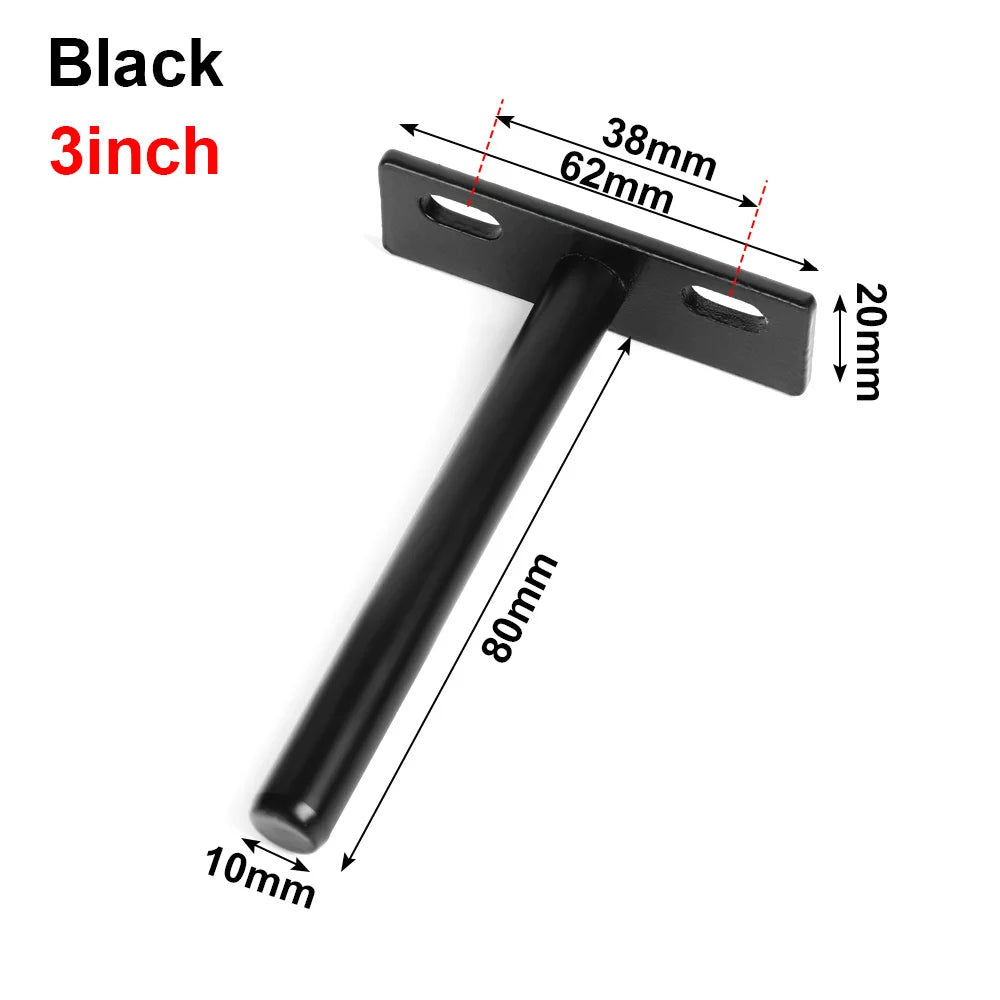 Durable Table Heavy Duty Shelf Bracket Wall Shelf Support Metal Wall Mount Shelf Storage Rack Bench Board Furniture Hardware Oasis Select D-8cm