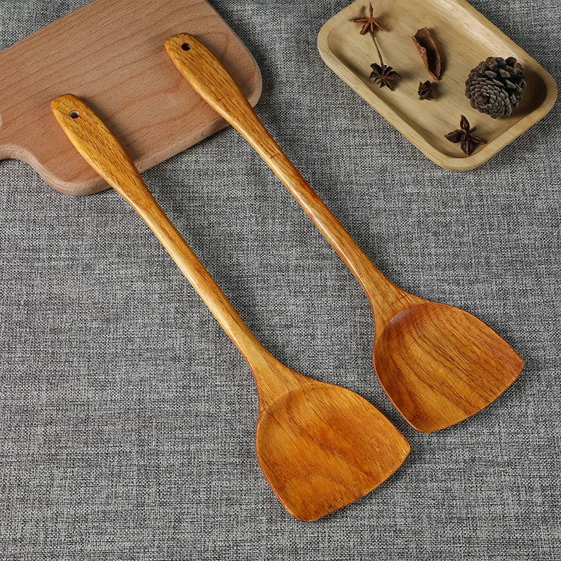 Beech Wood Cooking Spatula – Non-Stick Safe Turner Shovel Wooden Cooking Spatula Oasis Select