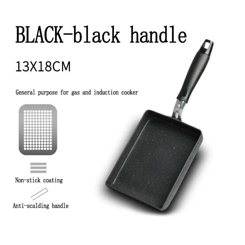 CHANSUNRUN Non-Stick Omelet Pan – Induction & Gas Griddle Non-Stick Omelet Pan Oasis Select 1pc black 13x18cm