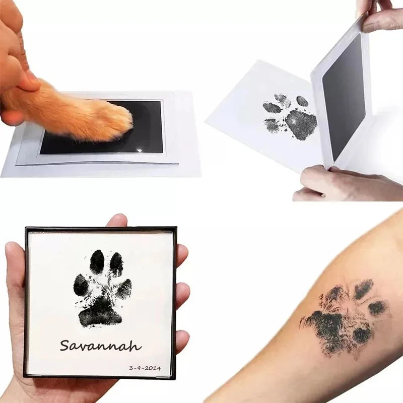 Baby Footprints Handprint Ink Pads No Touch Skin Inkless Ink Pad Kits for 0-6 Months Newborn Pet Cat Dog Paw Print Souvenir Gift Oasis Select