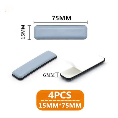 4PCS Floor Rubber Protector Pads Self-Adhesive Anticollision Round Mat Chair Table Glides Furnitures Legs Slider Home Supplies Oasis Select 15x75mm 4pcs