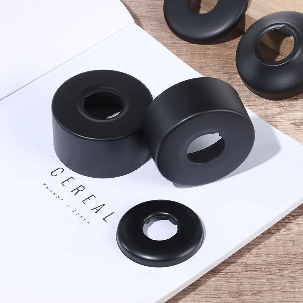 Black Stainless Steel Water Pipe Wall Covers Shower Chrome Finish Faucet Decorative Cover Kitchen Bathroom Accessories Oasis Select