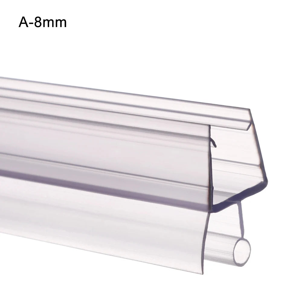 Transparent Seal Strip Bath Shower Screen Door 4 to 12mm Seal Gap Window Door Weatherstrip Sealing Strips Household Accessories Oasis Select A-8mm