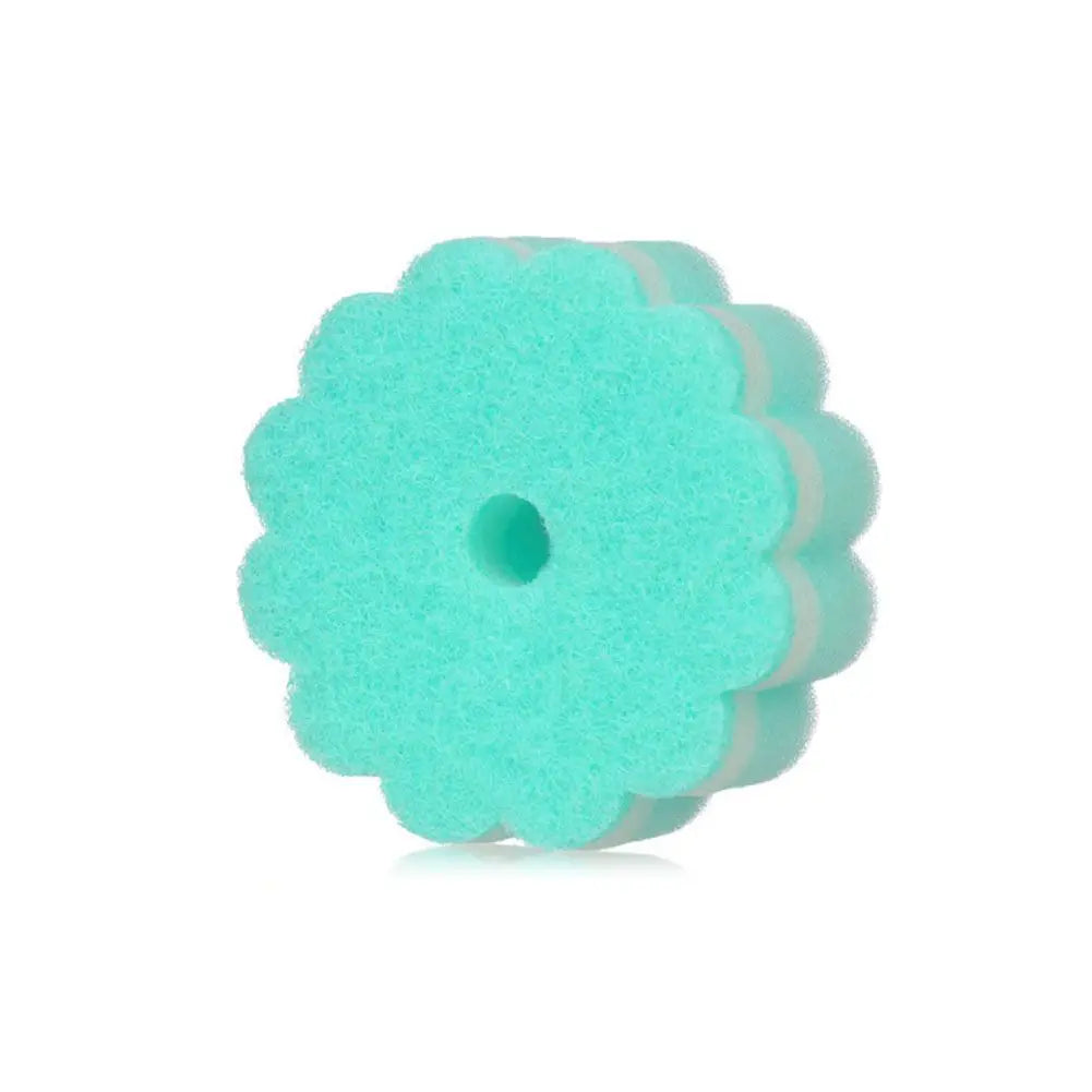 Cleaning Tool Wash Dishes Sponge Random Color Sponge Brush Dishwashing Sponge Flower Round Shape Scouring Pads Oasis Select Type 2