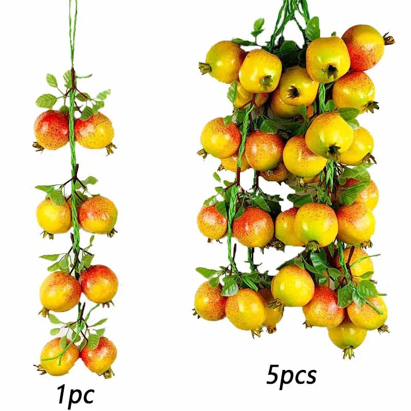 Artificial Simulation Food Vegetables Fake Chili Pepper Fruits Grapes Photography Props For Home Decoration Christmas Wall Decor Oasis Select Pomegranate