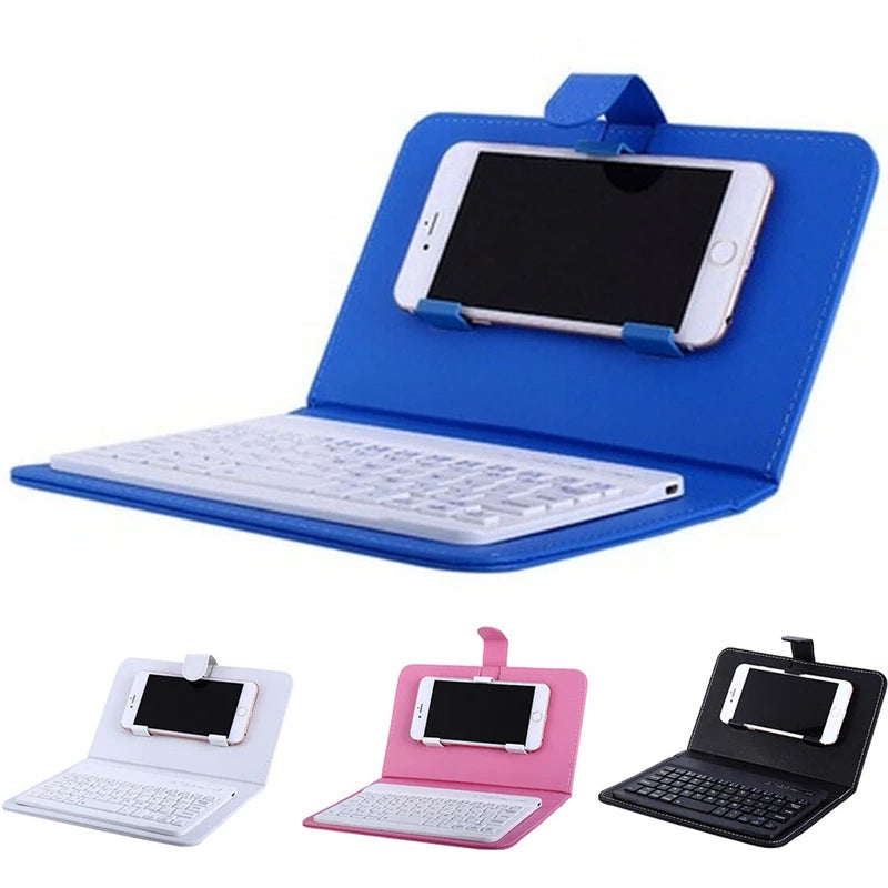 Wireless Bluetooth Keyboard For Iphone Huawei Xiaomi Tablet Mini Keyboard Mobile Phone Gaming Keyboard PU Case Support Oasis Select