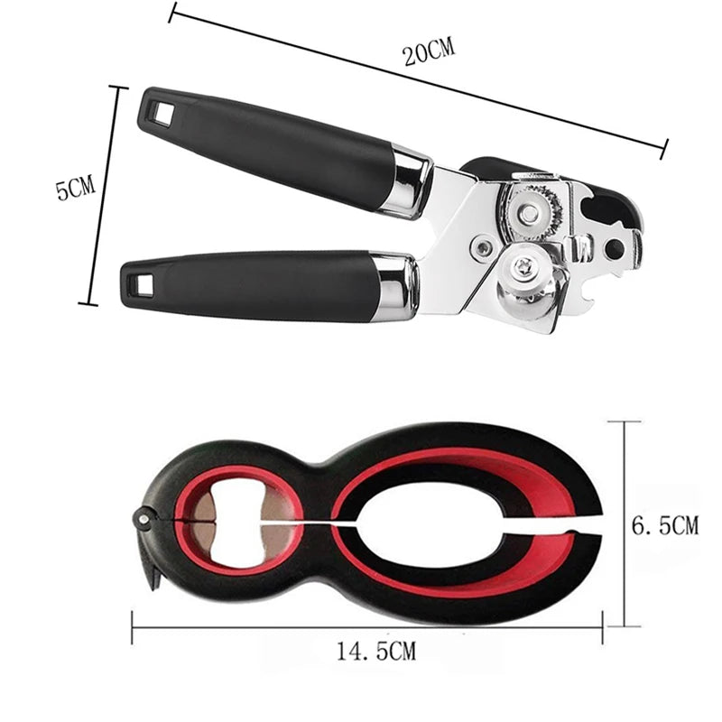 PC/Set Can Opener Twist Bottle Opener Stainless Steel Bottle Opener Cans Gadgets Multifunctional Kitchen Accessories Oasis Select