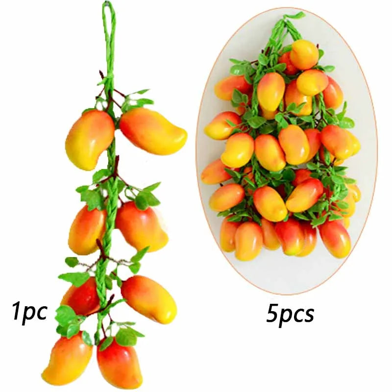 Artificial Simulation Food Vegetables Fake Chili Pepper Fruits Grapes