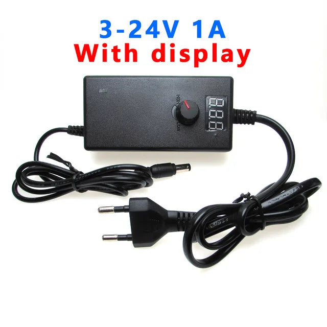 AC DC Power Supply Adjustable 3V 5V 9V 12V 24V 36V 1A 2A 5A 10A Led Power Supply Adapter 12 24 220 V Volt Transformer 5V 12V 24V Oasis Select 3V - 24V 1A US Plug