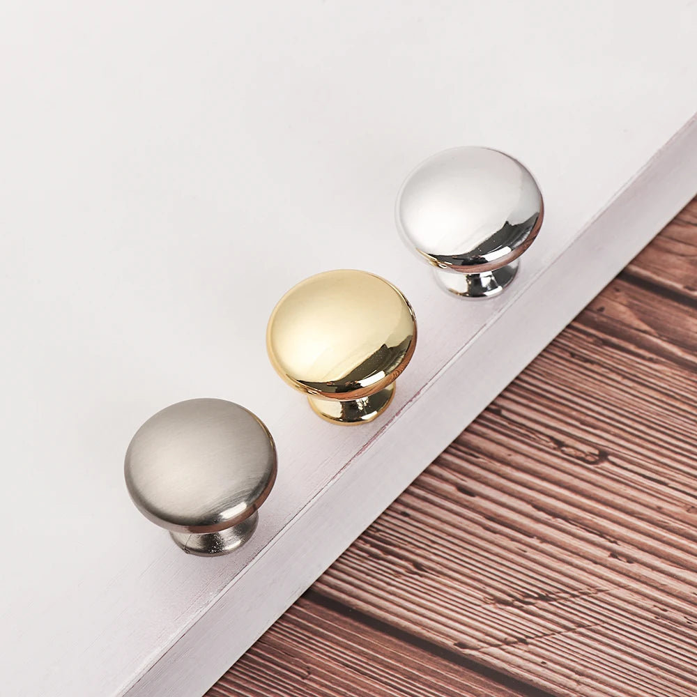 Round Alloy Cabinet Handles Knobs Kitchen Cupboard Door Wardrobe Pulls Drawer Furniture Hardware Fittings Oasis Select