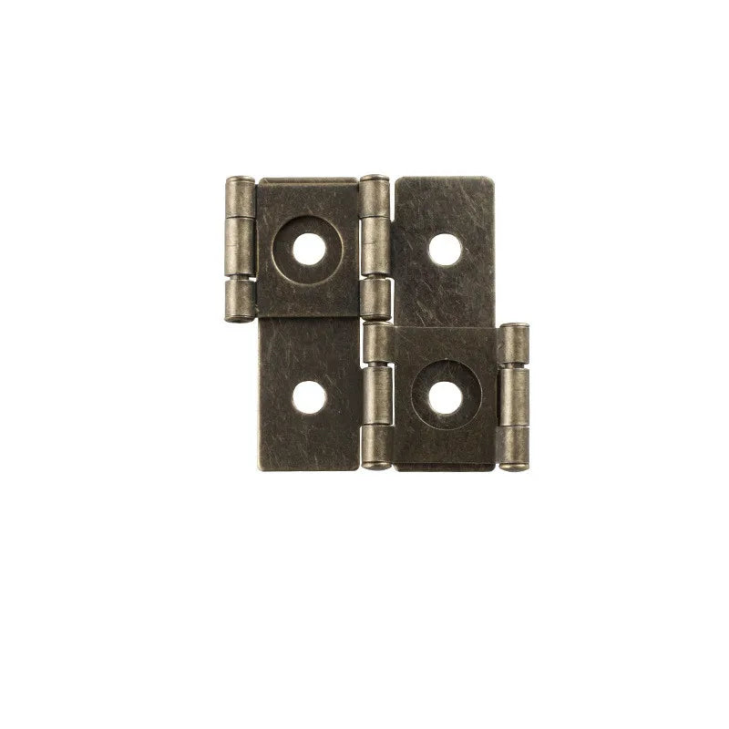 2PCS Double open Butt Hinges Metal Fold Hinge Jewelry Box Cabinet Connector Fittings Furniture Decorative Hardware Accessories Oasis Select 2pc
