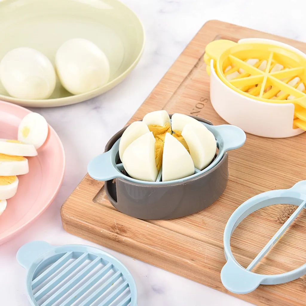3 in1 Cut Multifunction Kitchen Egg Slicer Sectione Cutter Mold Flower Edges Gadgets Kitchen Tools Cooking Tools Oasis Select