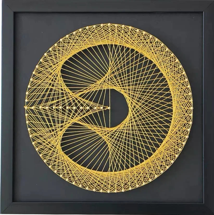Geometry nail winding painting DIY material package wool winding painting hand decorative yarn string silk gift Oasis Select Non finished product 6