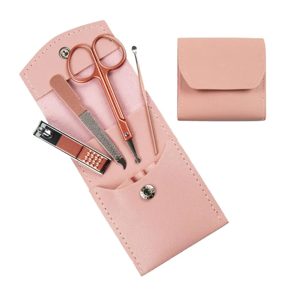 Travel Mini Manicure Set Nail Clipper Set 16 In 1 Stainless Steel Pedicure Care Grooming Kit With Case Pink For Men Husband Bo Oasis Select 4 pcs belgium