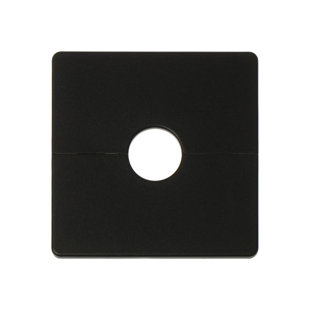 86Type ABS Wall Wire Hole Cover Air-conditioning Dust Pipe Plug Reserved Drill Hole Panel Decor Office Desk Hole Cap Hardware Oasis Select black-inner 22mm