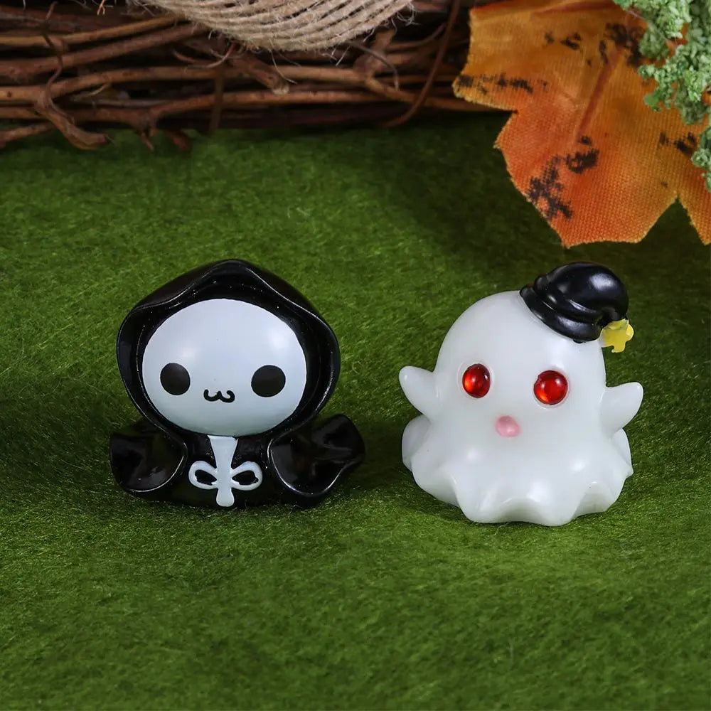 Halloween Pumpkin Ghost Vampire Micro Landscape Landscape Resin Craft Mini Fairy Garden Ornaments Home Decor Oasis Select