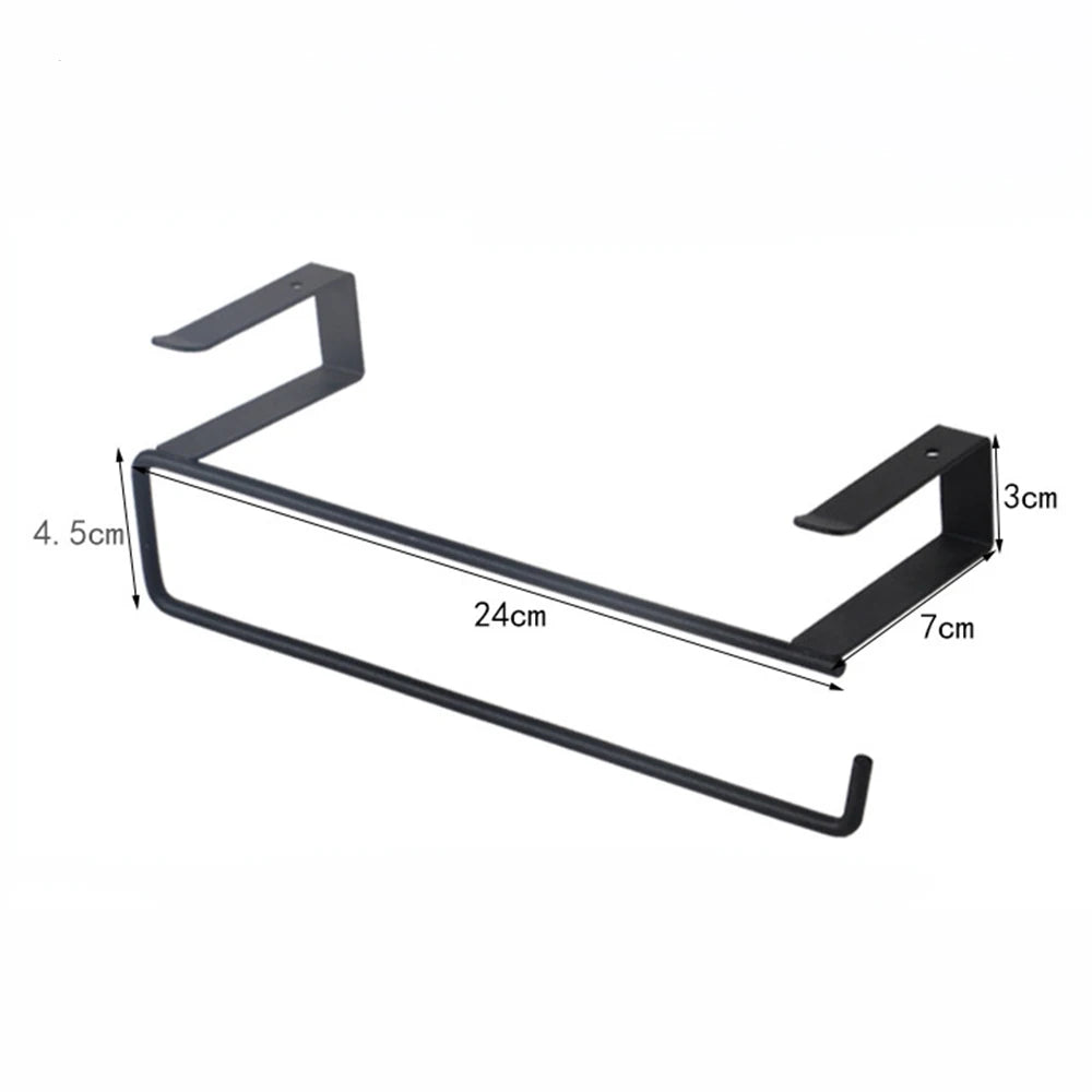 Kitchen Towel Rack Metal Bathroom Toilet Paper Towel Hanging Holder Kitchen Roll Paper Stand Home Storage Tissue Racks Oasis Select