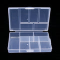 1pc 6 Grids Compartments Plastic Transparent Organizer Jewel Bead Case Cover Container Storage Box For Jewelry Pill Coin Sundry Oasis Select Transparent1