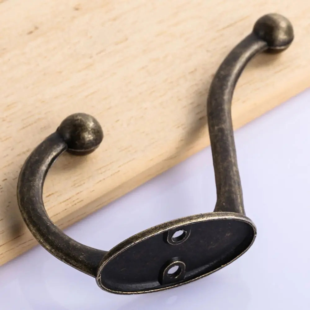 1pcs Vintage Bronze Wall Hook Coat Bag Towel Hat Hanger Robe Wall Hanging Hooks Home Bathroom Kitchen Door Anitque Racks Holder Oasis Select