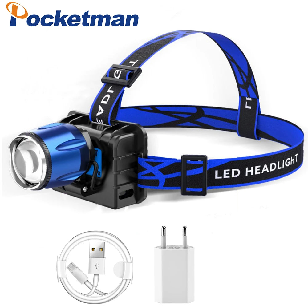 POCKETMAN 2-in-1 UV LED Headlamp | USB Rechargeable & Waterproof