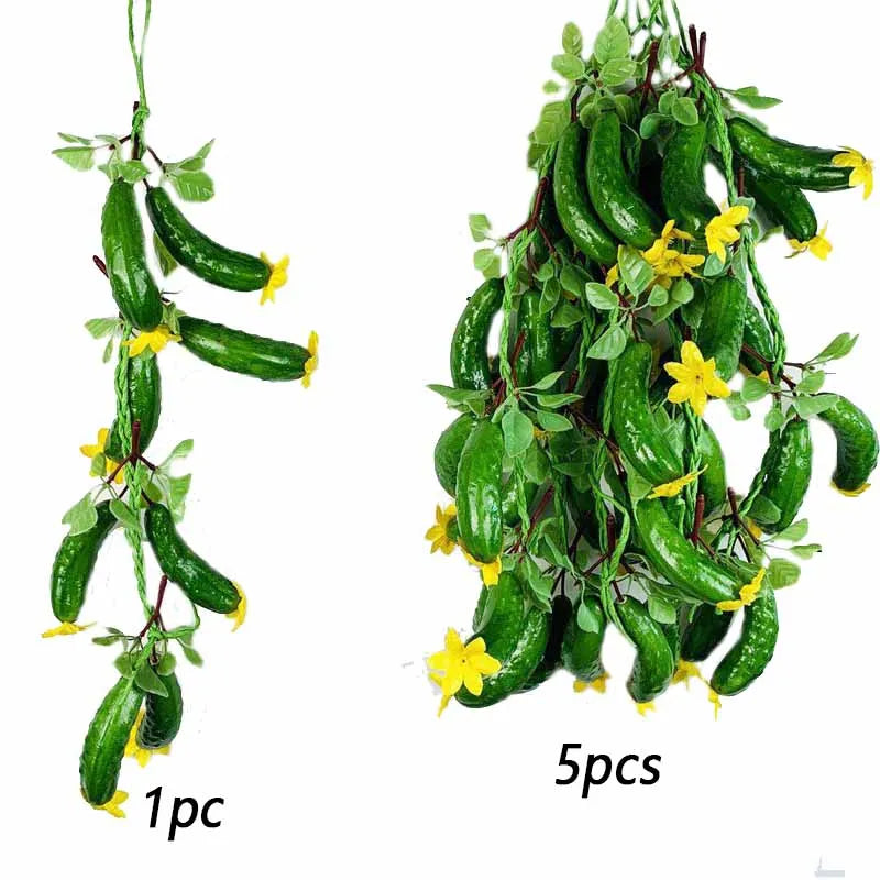 Artificial Simulation Food Vegetables Fake Chili Pepper Fruits Grapes Photography Props For Home Decoration Christmas Wall Decor Oasis Select Cucumber