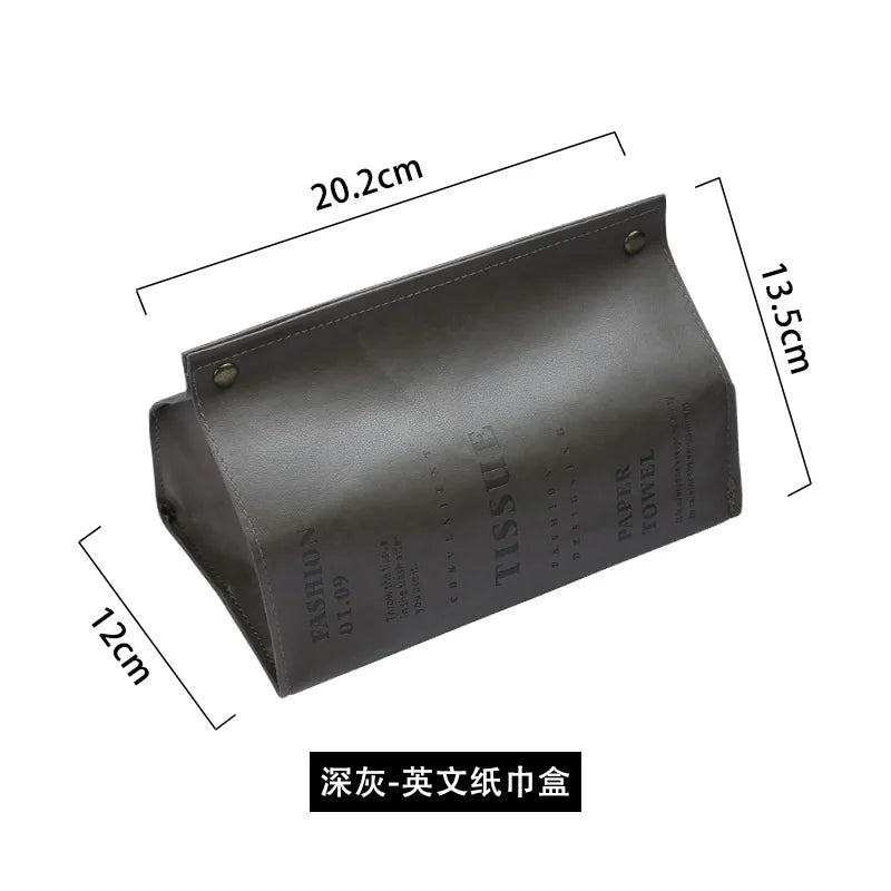 PU Leather Tissue Box Cover & Napkin Holder – Car & Home Tissue Box Holder Oasis Select